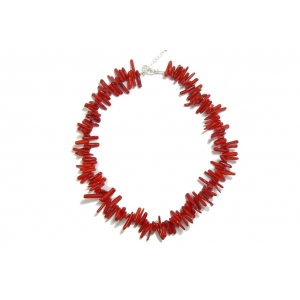 Vibrant Red Branch Coral Necklace Vibrant Red Branch Coral Necklace